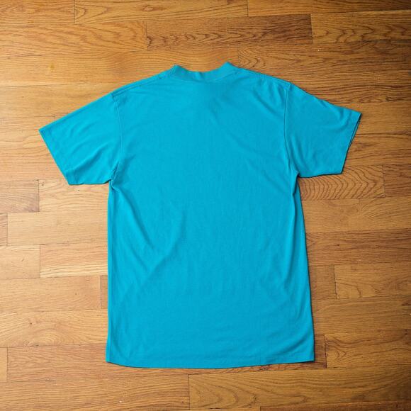Vintage Gator Gym Bourbon Street New Orleans T-Shirt in Teal Size L‎ 90s Workout - Picture 4 of 5
